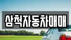 삼척자동차매매