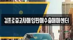 김프로중고차매입판매수출매매센터