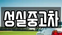 성실중고차