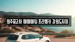 원주중고차 매매매입 프리셀카 강원도지점