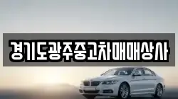 경기도광주중고차매매상사