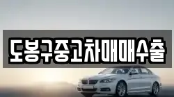 도봉구중고차매매수출