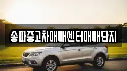 송파중고차매매센터매매단지