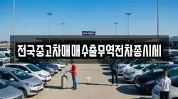전국중고차매매수출무역전차종시세