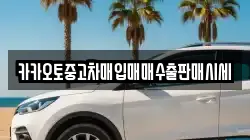 카카오토중고차매입매매수출판매시세