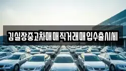 김실장중고차매매직거래매입수출시세