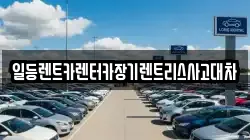 일등렌트카렌터카장기렌트리스사고대차