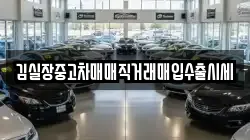 김실장중고차매매직거래매입수출시세