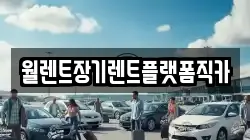 월렌트장기렌트플랫폼직카