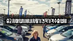 중고차매입시세내차팔기견적가격수출업체