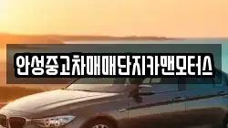 안성중고차매매단지카맨모터스