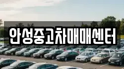 안성중고차매매센터