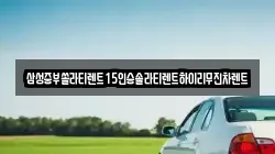 삼성중부쏠라티렌트15인승솔라티렌트하이리무진차렌트