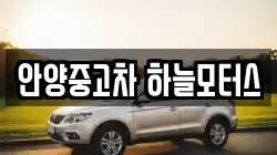 안양중고차 하늘모터스