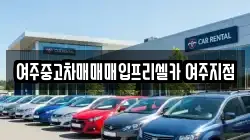 여주중고차매매매입프리셀카 여주지점