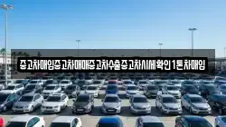 중고차매입중고차매매중고차수출중고차시세확인1톤차매입