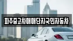 파주중고차매매단지국민자동차