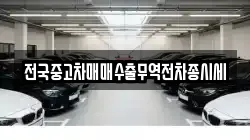 전국중고차매매수출무역전차종시세