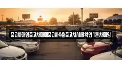 중고차매입중고차매매중고차수출중고차시세확인1톤차매입