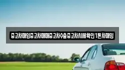중고차매입중고차매매중고차수출중고차시세확인1톤차매입