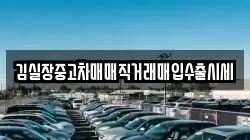 김실장중고차매매직거래매입수출시세