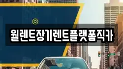 월렌트장기렌트플랫폼직카