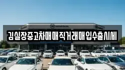 김실장중고차매매직거래매입수출시세