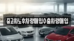 중고차노후차량매입수출차량매입