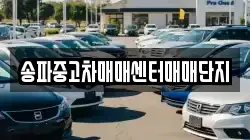 송파중고차매매센터매매단지