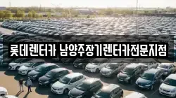 롯데렌터카 남양주장기렌터카전문지점