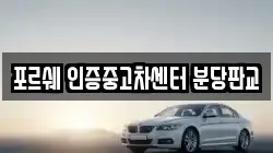 포르쉐 인증중고차센터 분당판교