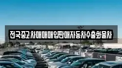 전국중고차매매매입판매자동차수출화물차