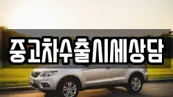 중고차수출시세상담