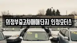 의정부중고차매매단지 인정모터스