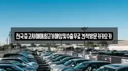전국중고차매매최고가매입및수출무료견적방문카카오카