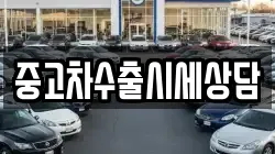 중고차수출시세상담