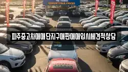 파주중고차매매단지구매판매매입시세견적상담