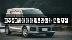 파주중고차매매매입프리셀카 운정지점