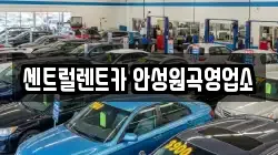 센트럴렌트카 안성원곡영업소