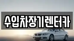 수입차장기렌터카