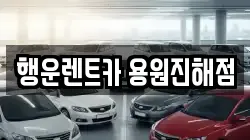 행운렌트카 용원진해점