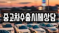 중고차수출시세상담