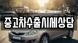 중고차수출시세상담