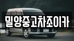 밀양중고차조이카