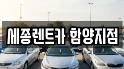 세종렌트카 함양지점