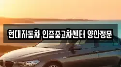 현대자동차 인증중고차센터 양산정문