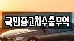 국민중고차수출무역