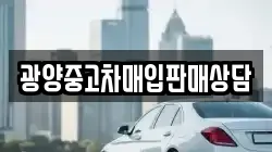 광양중고차매입판매상담