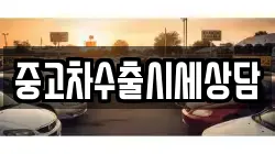 중고차수출시세상담