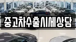 중고차수출시세상담